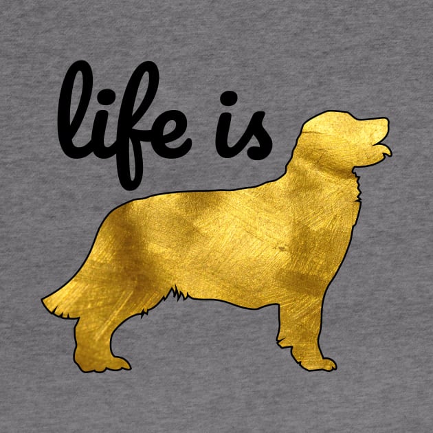 Golden Retriever Dog Gift Shirt Life Is Golden by teeleoshirts